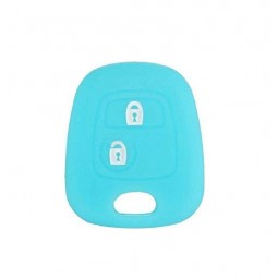 Θήκη Σιλικόνης Citroen-Peugeot-Toyota Μπλε Φωσφοριζέ