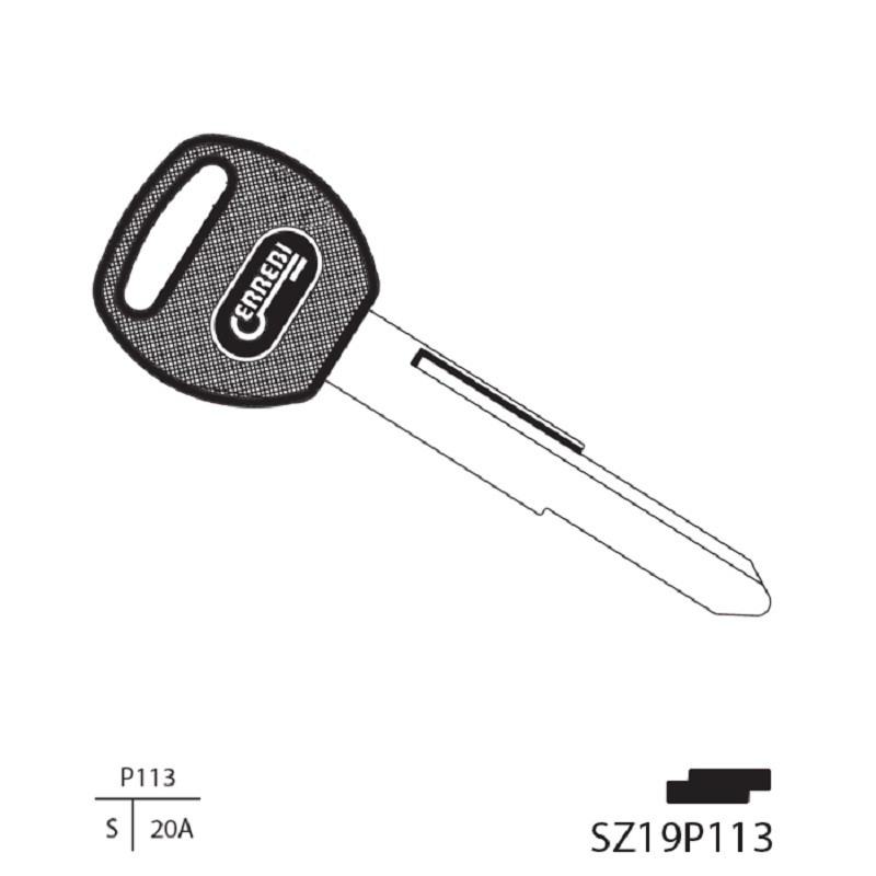 Απλό Κλειδί και Λάμα SZ19P113