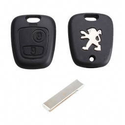 Κέλυφος Κλειδιού Αυτοκινήτου Peugeot (106, 107, 206, 207, 306, 307, 406, 407) με 2 Κουμπιά