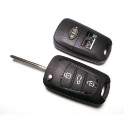 Τηλεχειριστήριο Kia με 3 Κουμπιά Αναδιπλούμενο και  ID46 Chip (PCF7936)