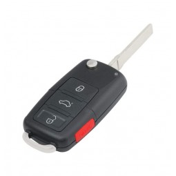 Κέλυφος Κλειδιού Αυτοκινήτου Volkswagen Touareg με 4 Κουμπιά Αναδιπλούμενο (Κουμπί Πανικού)
