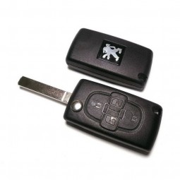 Κέλυφος Κλειδιού Peugeot με 4 Κουμπιά και Λάμα VA2
