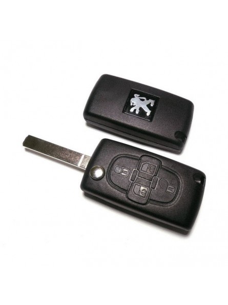 Κέλυφος Κλειδιού Peugeot με 4 Κουμπιά και Λάμα VA2
