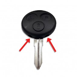 Κέλυφος Κλειδιού Smart με 3 Κουμπιά, 2 Τρύπες (Υπέρυθρες) και Λάμα YM23