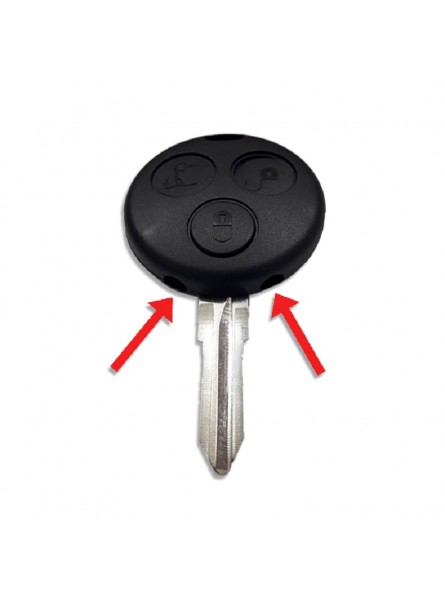 Κέλυφος Κλειδιού Smart με 3 Κουμπιά, 2 Τρύπες (Υπέρυθρες) και Λάμα YM23