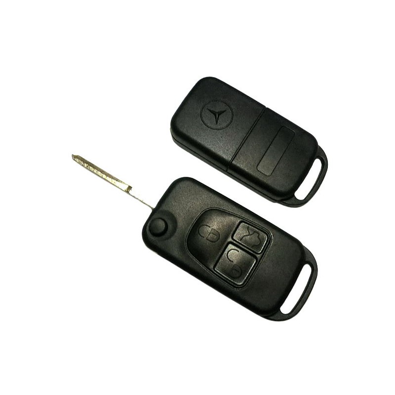 Κέλυφος Κλειδιού Mercedes με 3 Κουμπιά και Λάμα HU64