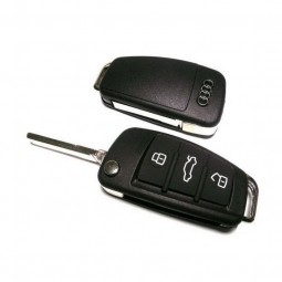 Κέλυφος Κλειδιού Audi με 3 Κουμπιά και Λάμα HU66
