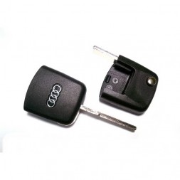Κενό Κλειδί Audi με Υποδοχή για Chip Αναδιπλωμένο (Τετράγωνου Τύπου) και Λάμα HU66T00