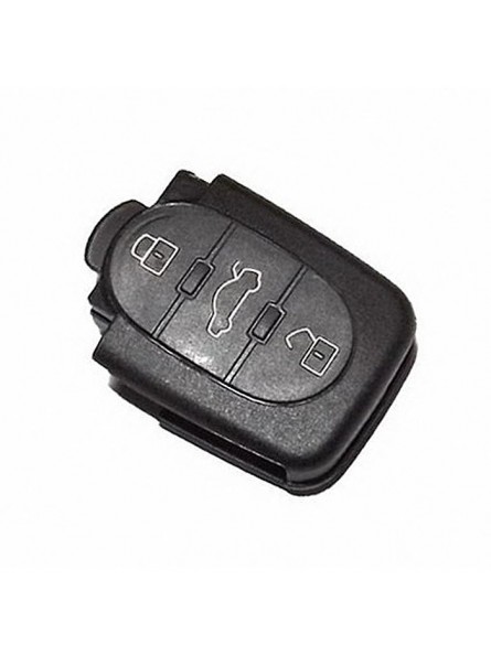 Κέλυφος Κλειδιού Στρογγυλό Audi με 3 Κουμπιά και Υποδοχή για Δυο Μπαταρίες