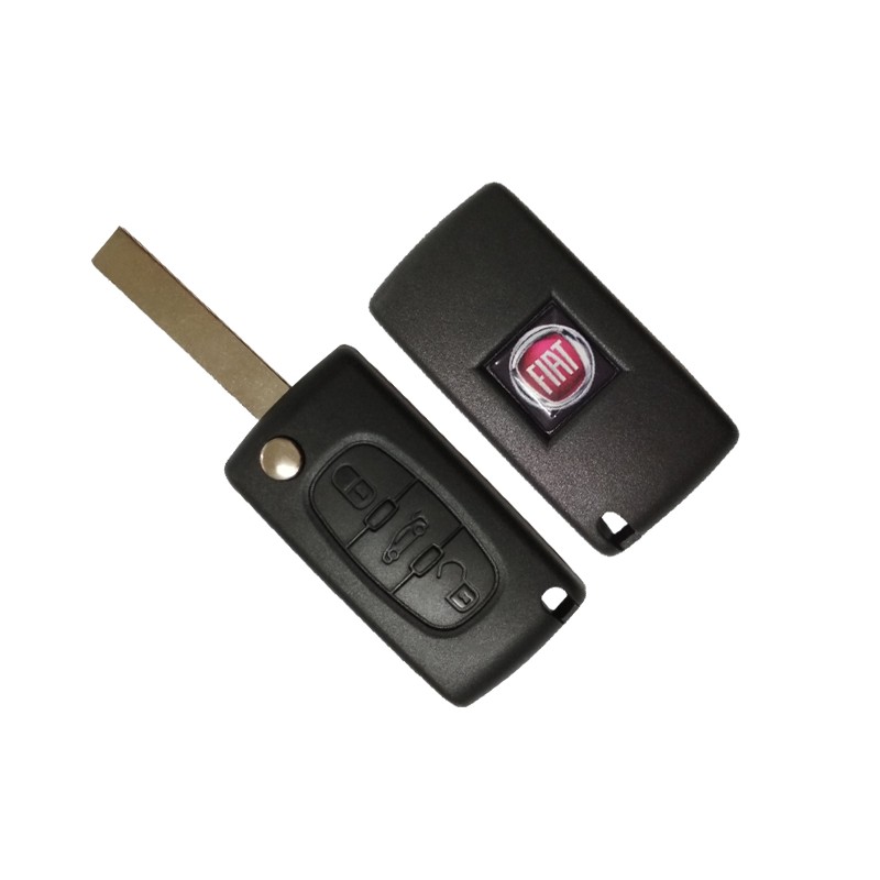 Κέλυφος Κλειδιού Fiat με 3 Κουμπιά και Λάμα HU83